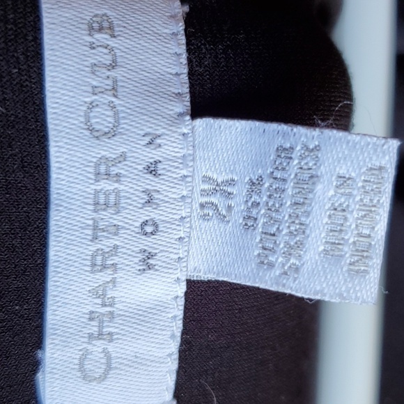 Charter Club woman black & white striped top size 2X - Picture 2 of 9